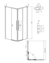 1/2 душевого ограждения Grossman Galaxy 1/2.K33.01.11.21.10 (110х195) черный матовый,стекло тонированное, 1 место