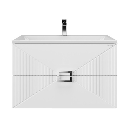 Тумба подвесная "ЛУКСОР-60 см" с 2-я ящ. белая матовая (ум. Блисс-60 см.)