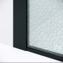 Душевая перегородка Niagara Nova NG-781-12BLACK (120х200) черный матовый,стекло эффект битого стекла,1 место