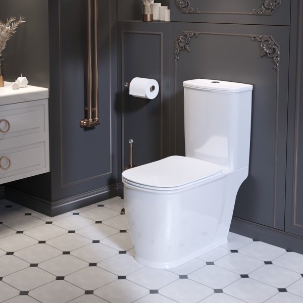 Унитаз Royal 267K19001S (680*360*850) напольный с тонкой крышкой, 3 места