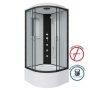 Душевая кабина Niagara Classic NG-6709-14G (100х100х215) высокий поддон(45см),черный,стекло прозрачное,4 места