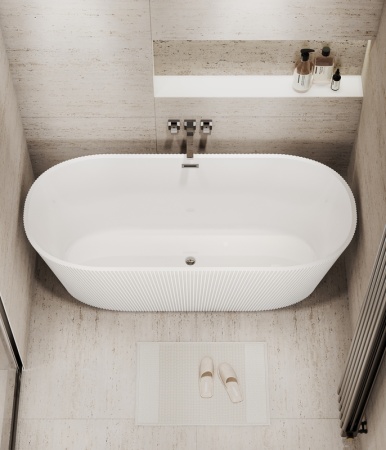 Ванна отдельностоящая Grossman Forta GR-27021 (170х75х58) цвет белый,1 место