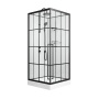 Душевая кабина Niagara Standart ST100/15QL/KL/BKT (100х100х225) низкий поддон(15см),черный,стекло прозрачное,3 места