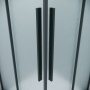 1/2 душевого ограждения Grossman Galaxy 1/2.K33.01.11L.21.02 (110*195) черный матовый,стекло шиншилла,1 место