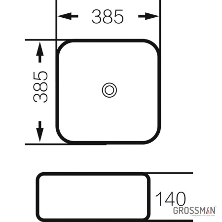 Раковина Grossman GR-4042BW