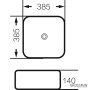 Раковина Grossman GR-4042BW