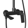Душевая стойка Grossman Cosmo 500.K35.02.210 с верхним душем,ручной лейкой и смесителем,черный матовый,1 место