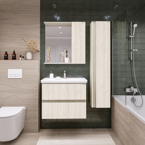 Тумба подвесная "ЮНИТ-70 см" с 2-я ящ. кадена лайт (ум.Фостер-70)