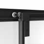 Душевое ограждение Niagara Nova NG-6833-34ВLACK (90х90х195) квадрат,черный матовый,двери раздвижные,стекло прозрачное,1 место