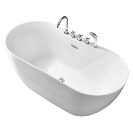 Ванна пристенная Grossman Classic GR-12502-1 (170х75х58) со смесителем на борту,1 место