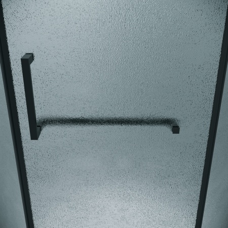 Душевое ограждение Grossman Pragma 302.K33.03.1010.21.02 (100х100х195) трапеция,распашная,черный матовый,стекло шиншилла, 1 место