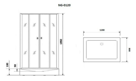 Душевой уголок Niagara NG 0120-14
