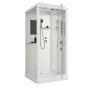 Душевая кабина Niagara Standart ST100/15Q (100х100х215) квадрат,поддон 15см,распашная,проф.белый,3 места