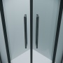 Душевое ограждение Grossman Cosmo 301.K33.02.9090.42.00 (90х90х195) четверть круга,раздвижная,графит сатин,стекло прозрачное, 1 место