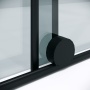 Душевая перегородка Niagara Nova NG-671-12BLACK (120х200) черный матовый,раздвижная,стекло прозрачное,1 место