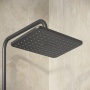 Душевая стойка Grossman Style 500.K35.05.210 с верхним душем,ручной лейкой и смесителем,черный матовый,1 место