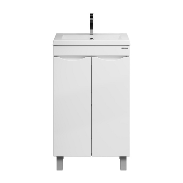 Тумба напольная "ВИСТА-50 см" с 2-мя двер., белый глянец (ум. Alice-50)