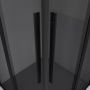 Душевое ограждение Niagara Nova NG-2823-34BLACK (90х90х195) квадрат,черный матовый,двери раздвижные,стекло тонированное,1 место