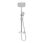 Душевая стойка Grossman Alba 500.K35.06.100/000 с верхним душем,ручной лейкой и смесителем,хром с белым,1 место