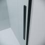 Боковая стенка Grossman Galaxy 200.K33.01.100.21.00 (100х195) черный матовый,стекло прозрачное, 1 место
