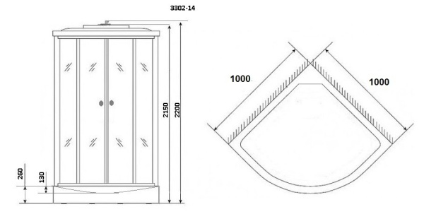 Душевая кабина Niagara NG 3302-14