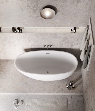 Ванна отдельностоящая Grossman Fly GR-1104M (170х75х58) цвет белый матовый,1 место