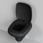 Унитаз Diamond 123T20201R (530*405*375) МАТОВЫЙ ЧЕРНЫЙ подвесной БЕЗОБОДКОВЫЙ, 1место
