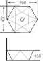 Раковина Grossman Diamond GR-3029 (460х460х150) белая,1 место