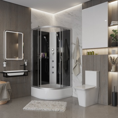 Душевая кабина Niagara NG 3503-14BKG Гидромассажная без крыши