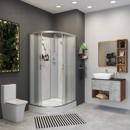 Душевая кабина Niagara NG 3312-14RBKT Без крыши тропик