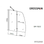 Шторка для ванны Grossman GR-102/2