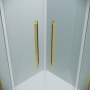 Душевое ограждение Grossman Cosmo 301.K33.02.1010.32.00 (100х100х195) четверть круга,раздвижная,золото сатин,стекло прозрачное, 1 место