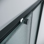 1/2 душевого ограждения Grossman Galaxy 1/2.K33.01.10L.21.02 (100*195) черный матовый, стекло шиншилла, 1 место