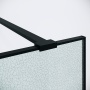 Душевая перегородка Niagara Nova NG-781-12BLACK (120х200) черный матовый,стекло эффект битого стекла,1 место