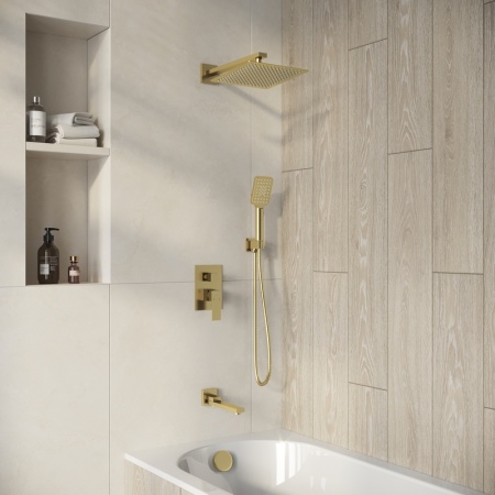 Душевая система скрытого монтажа Grossman Style 501.K35.05.320 золото сатиновый,1 место