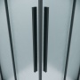 1/2 душевого ограждения Grossman Galaxy 1/2.K33.01.80L.21.02 (80*195) черный матовый,стекло шиншилла,1 место