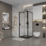 Душевое ограждение Niagara Nova NG-83-8AB-A100B 80x100x195 прямоугольник, дверь распашная
