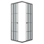 Душевое ограждение Niagara Eco NG-1010-14QKL (100х100х190) квадрат,раздвижное,черный,стекло клетка,1 место