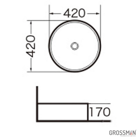 Раковина Grossman GR-3014