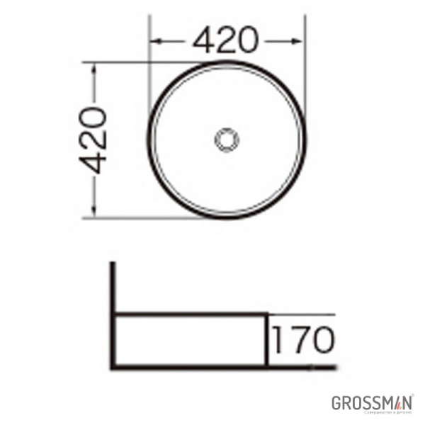 Раковина Grossman GR-3014