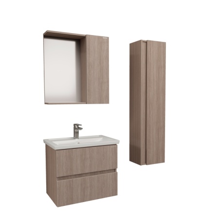 Шкаф-зеркало "ЮНИТ-70 см", универсал. кадена вуд