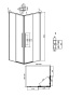 Душевое ограждение Grossman Galaxy 300.K33.01.9080.21.02 (90х80х195) прямоугольник,раздвижная,черный матовый,стекло шиншилла, 1 место