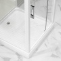 Душевая кабина Niagara Standart ST80/15Q (80х80х215) квадрат,поддон 15см,распашная,проф.белый,3 места