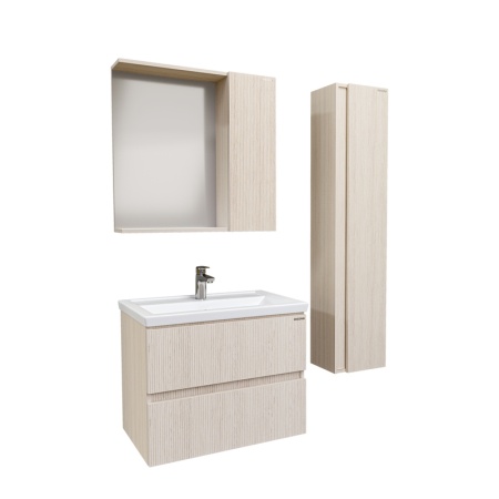 Шкаф-зеркало "ЮНИТ-70 см", универсал. кадена лайт