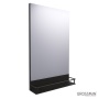 Зеркало Grossman МЕТРИС-50 см в раме с полочкой черное