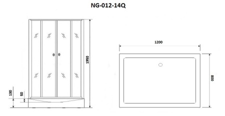 Душевой уголок Niagara NG 012-14Q