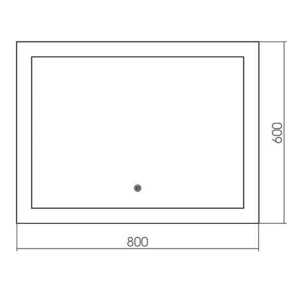 Зеркало Grossman Classic 80 180600 с подсветкой с сенсорным выключателем