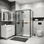 Душевое ограждение Grossman Cosmo 100.K33.02.120.21.00-200.K33.02.100.21.00 (120х100х195) раздвижная,черный матовый,стекло прозрачное,2 места