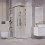Душевое ограждение Grossman Cosmo 300.K33.02.9090.10.00 (90х90х195) квадрат,раздвижная,хром,стекло прозрачное, 1 место