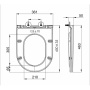 Сиденье для унитаза Grossman 4449BMS (тонкое, с крепежом) черное матовое,1 место